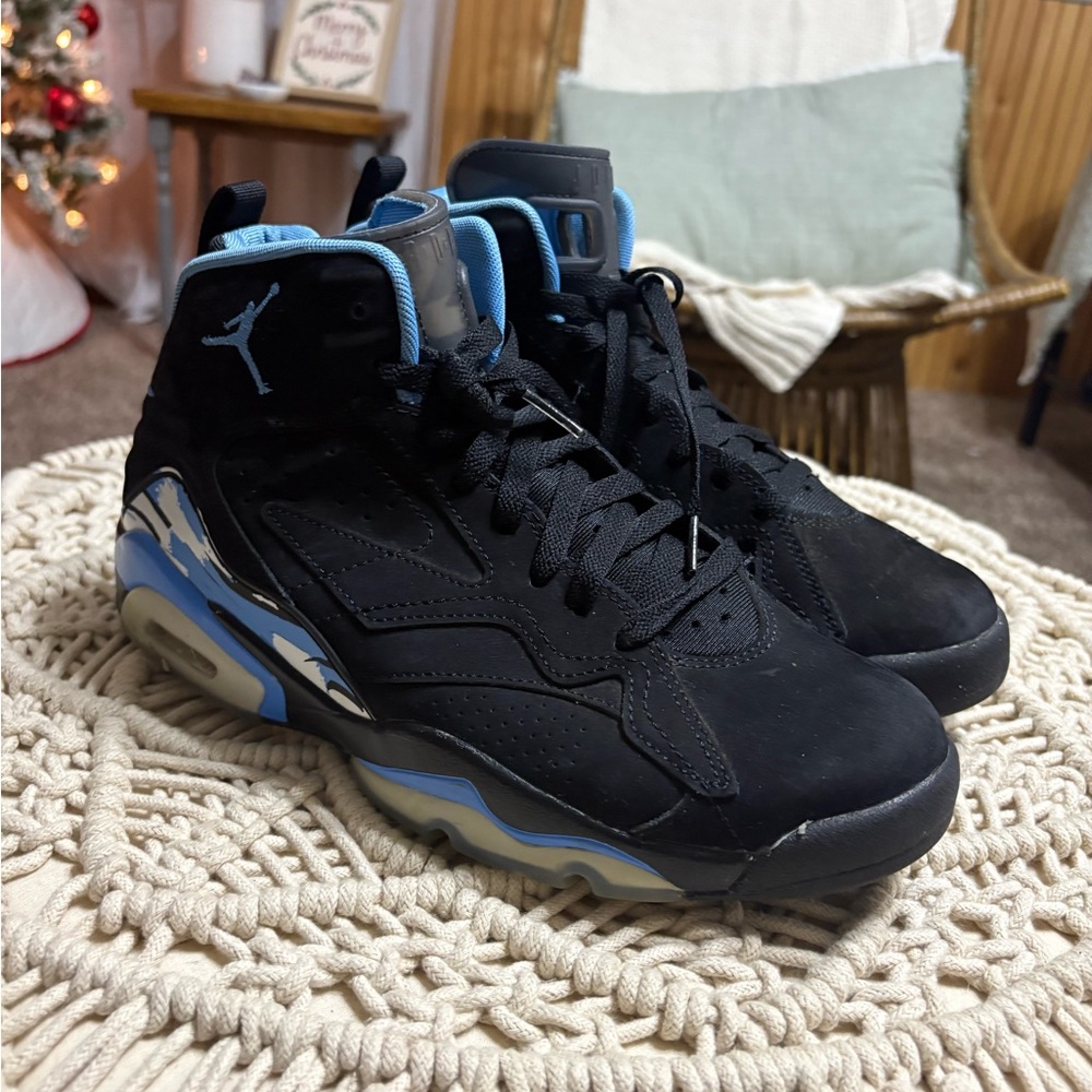 Jordan Blue and White Athletic Shoes